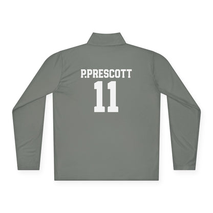 Enforcers Team: P. PRESCOTT (#11) Unisex Quarter-Zip Pullover