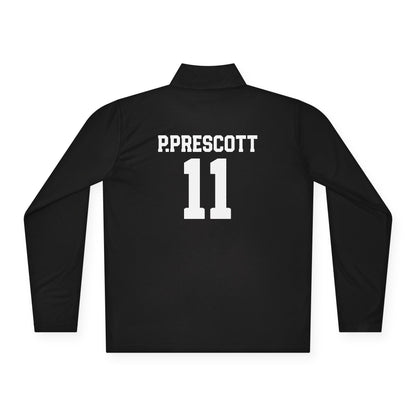 Enforcers Team: P. PRESCOTT (#11) Unisex Quarter-Zip Pullover